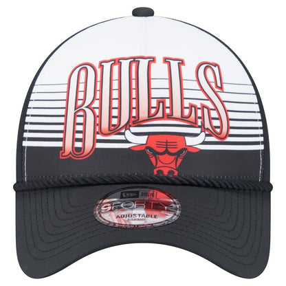 Chicago Bulls Black Throwback Gradient A-Frame 9FORTY Adjustable Hat | New Era online