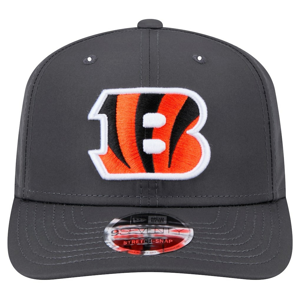Cincinnati Bengals New Era Main 9SEVENTY Stretch-Snap Hat - Graphite for sale
