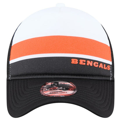 Cincinnati Bengals New Era Youth Sport Night Color Block 9FORTY A-Frame Trucker Adjustable Hat - Black online