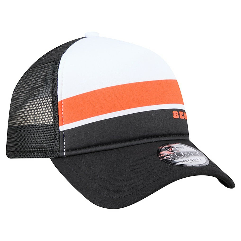 Cincinnati Bengals New Era Youth Sport Night Color Block 9FORTY A-Frame Trucker Adjustable Hat - Black online