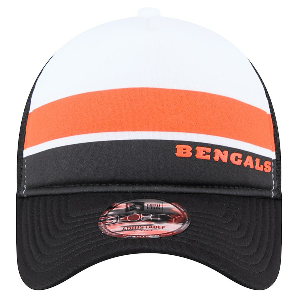 Cincinnati Bengals New Era Preschool Sport Night Color Block 9FORTY A-Frame Trucker Adjustable Hat - Black online