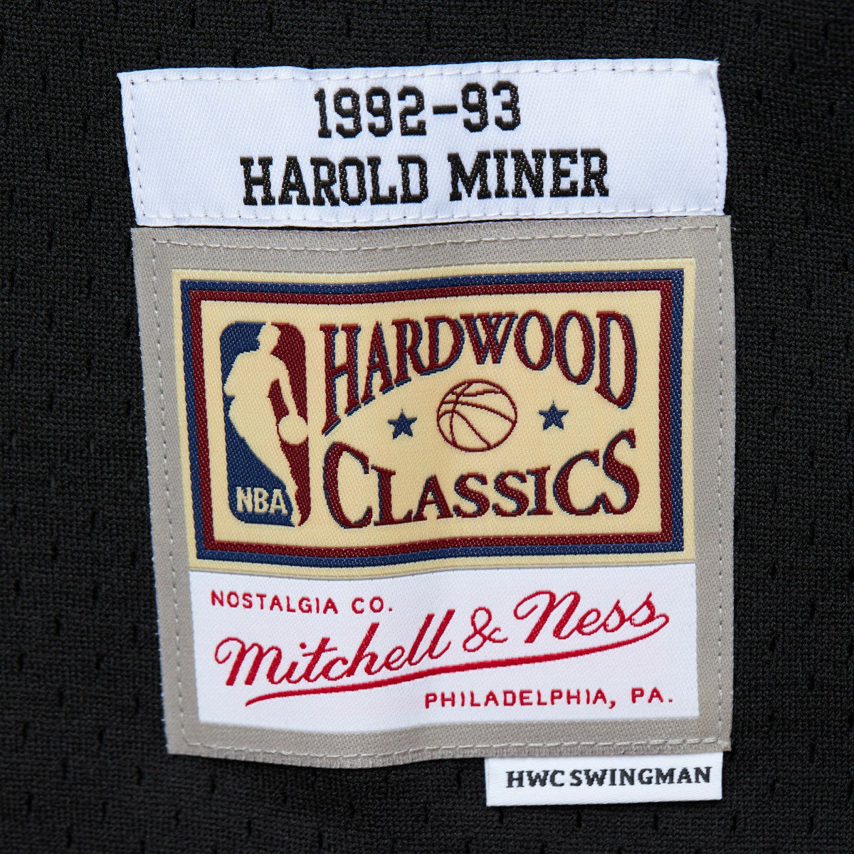 Harold Miner Miami Heat 1992/93 Hardwood Classics Swingman Throwback Jersey - Black | Mitchell & Ness for sale