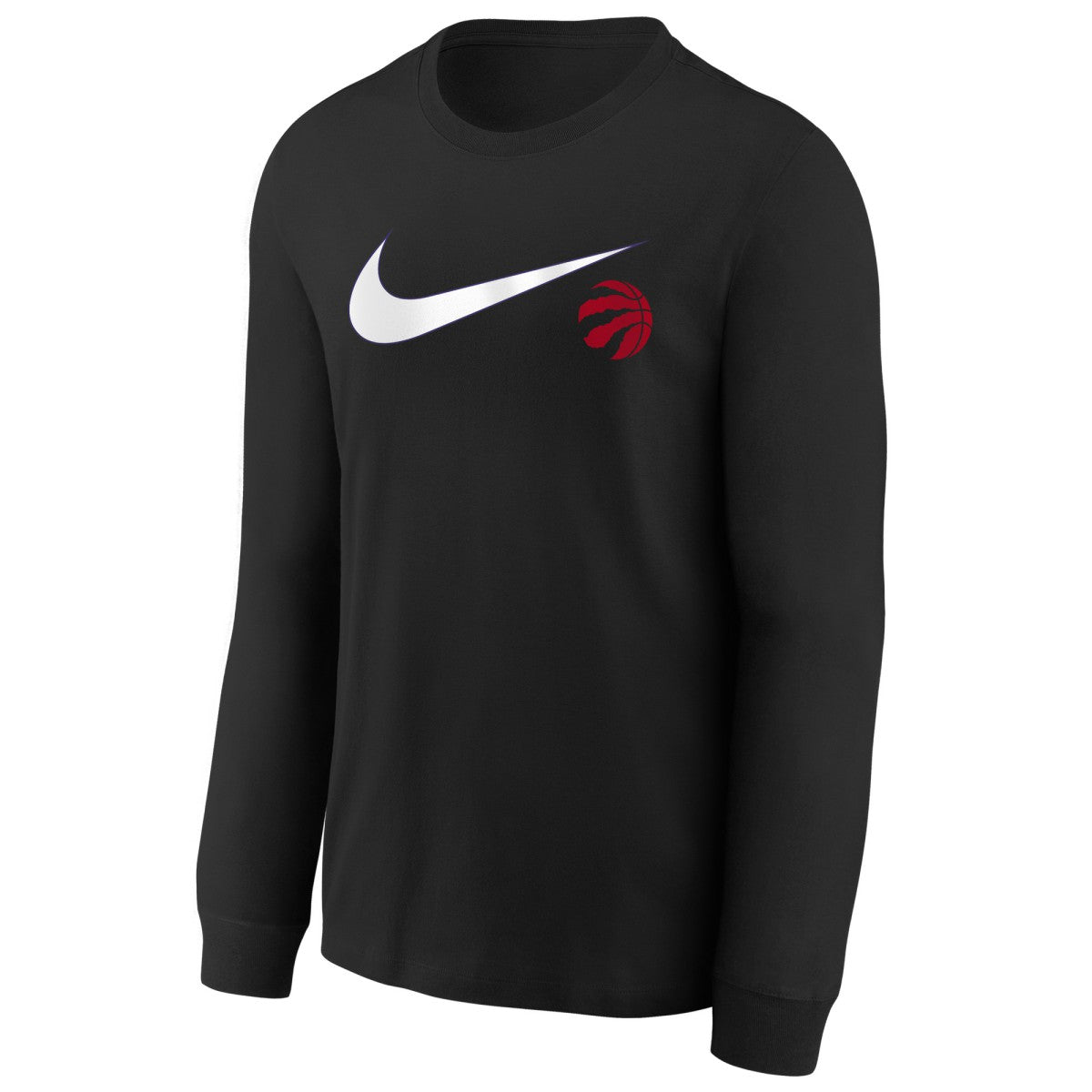 Toronto Raptors Youth Swoosh Long Sleeve T-Shirt - Black | Nike outlet