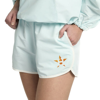Houston Astros Lusso Women's Nina Shorts - Light Blue