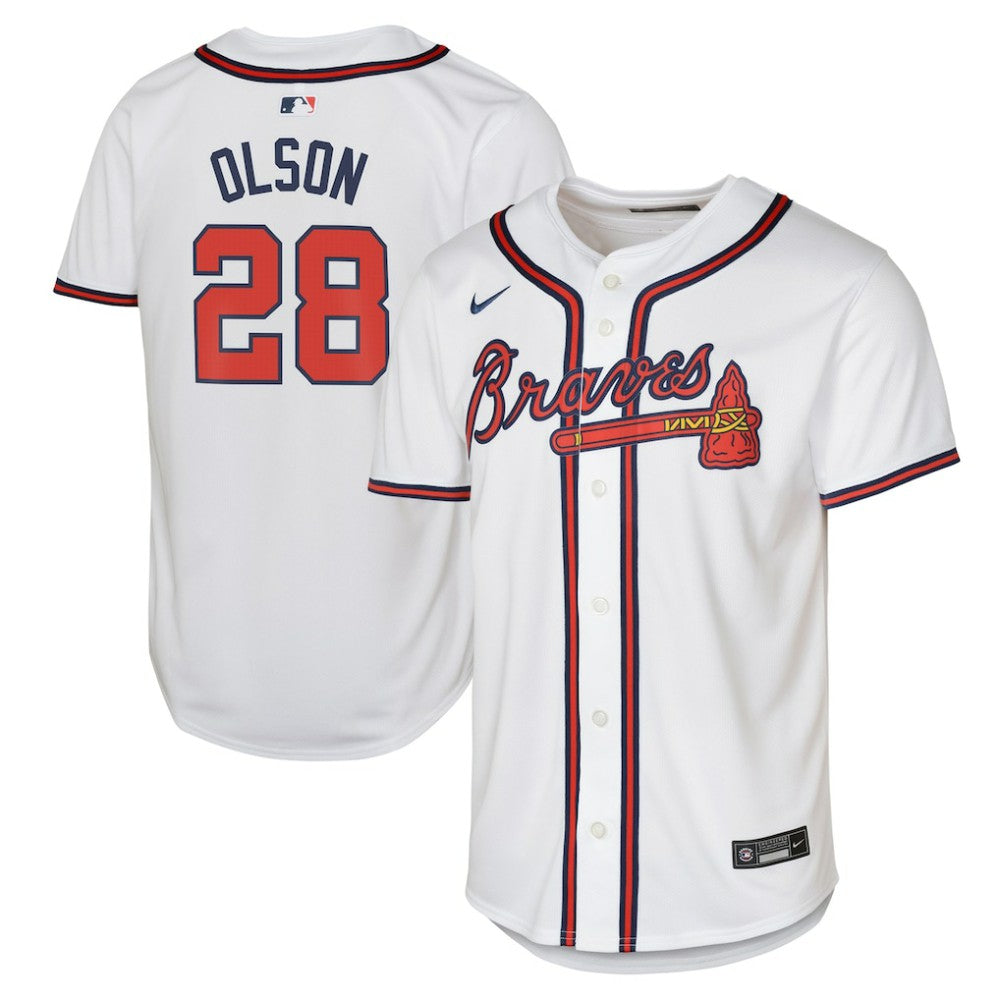 Matt Olson Atlanta Braves Youth Home Limited Player Jersey - White | Nike