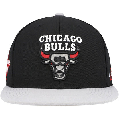 Chicago Bulls Core Snapback Hat - Black/Gray | Mitchell & Ness cheap