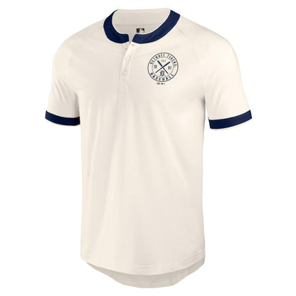 Detroit Tigers Darius Rucker Collection Henley Raglan T-Shirt - White