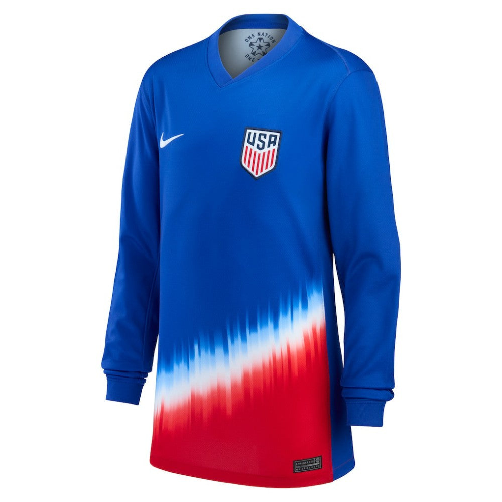 USMNT Youth 2024 Away Replica Long Sleeve Jersey - Blue | Nike on sale