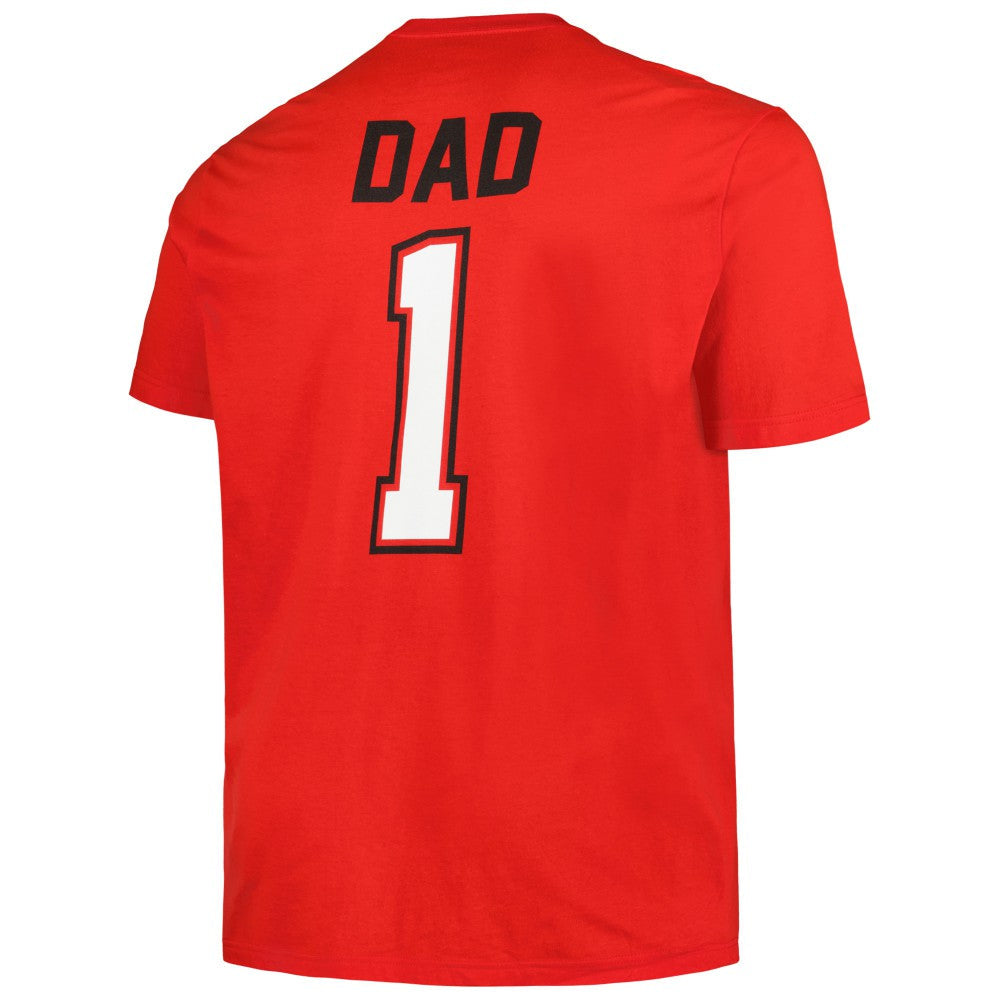 Cincinnati Reds Profile Big & Tall #1 Dad T-Shirt - Red