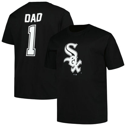 Chicago White Sox Profile Big & Tall #1 Dad T-Shirt - Black