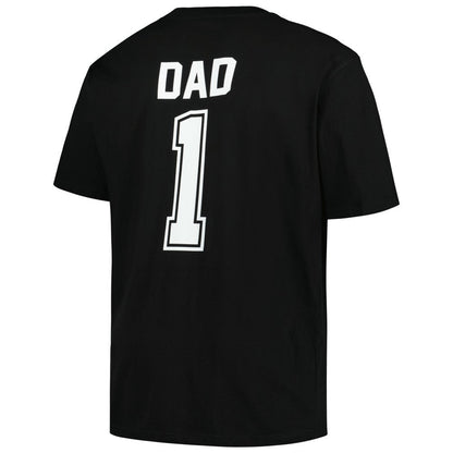 Chicago White Sox Profile Big & Tall #1 Dad T-Shirt - Black