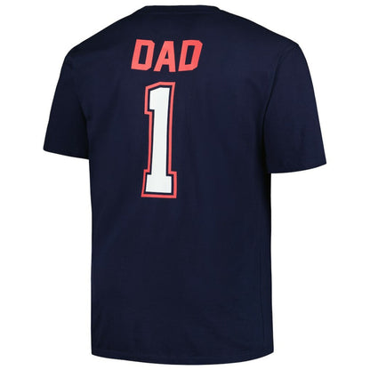 Cleveland Guardians Profile Big & Tall #1 Dad T-Shirt - Navy