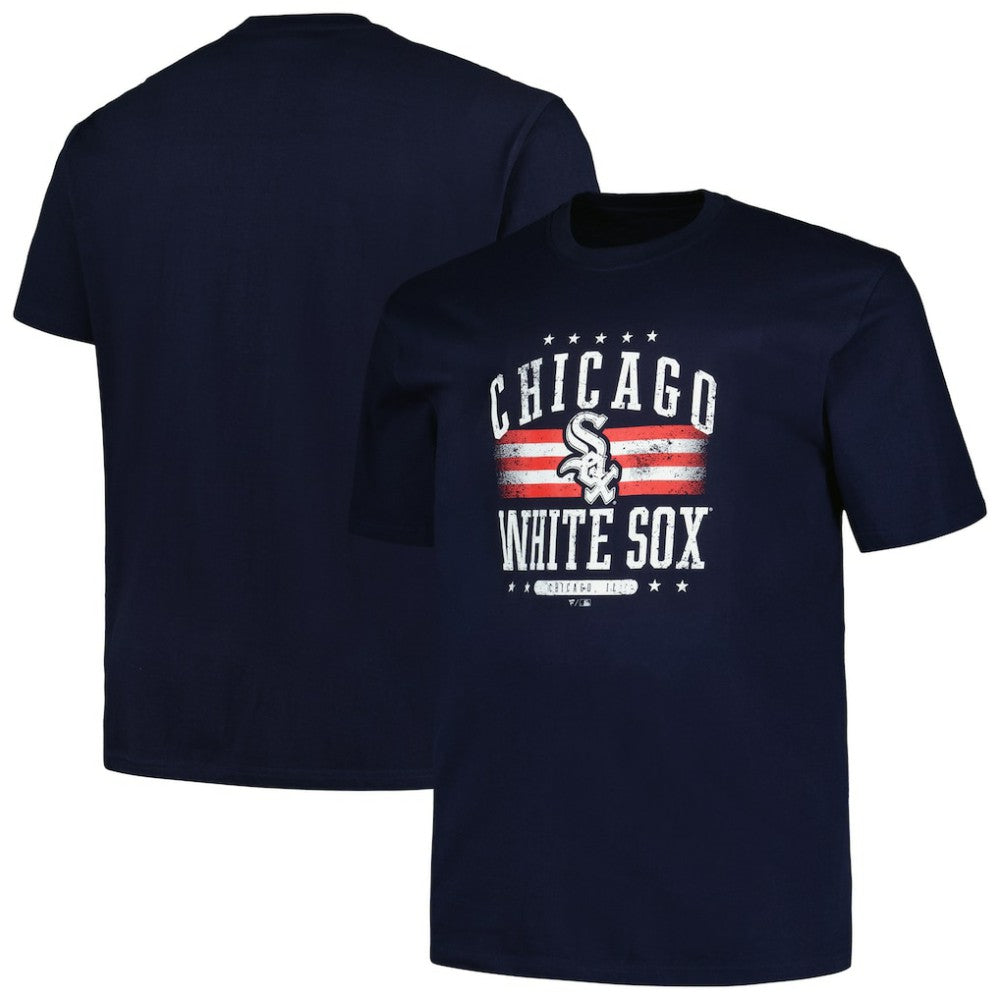 Chicago White Sox Profile Big & Tall Americana T-Shirt - Navy