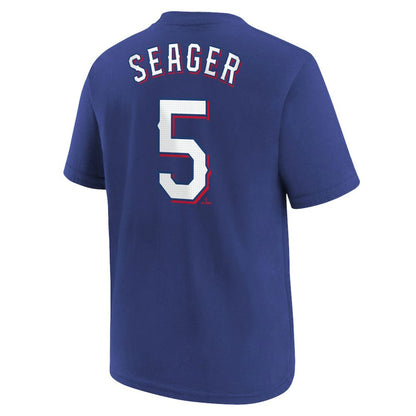 Corey Seager Texas Rangers Youth Name & Number T-Shirt - Royal | Nike