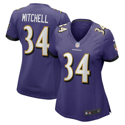 Keaton Mitchell Baltimore Ravens Women's Game Jersey - Purple | Nike discount
