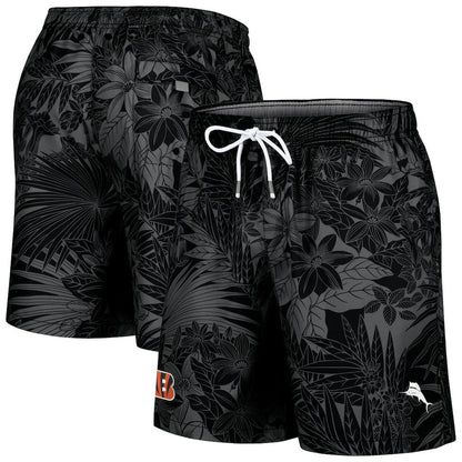 Cincinnati Bengals Santiago Palms Board Shorts - Black cheap