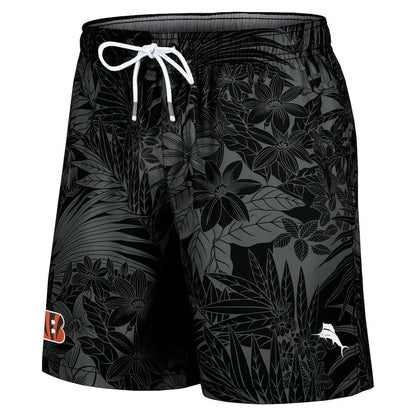 Cincinnati Bengals Santiago Palms Board Shorts - Black cheap