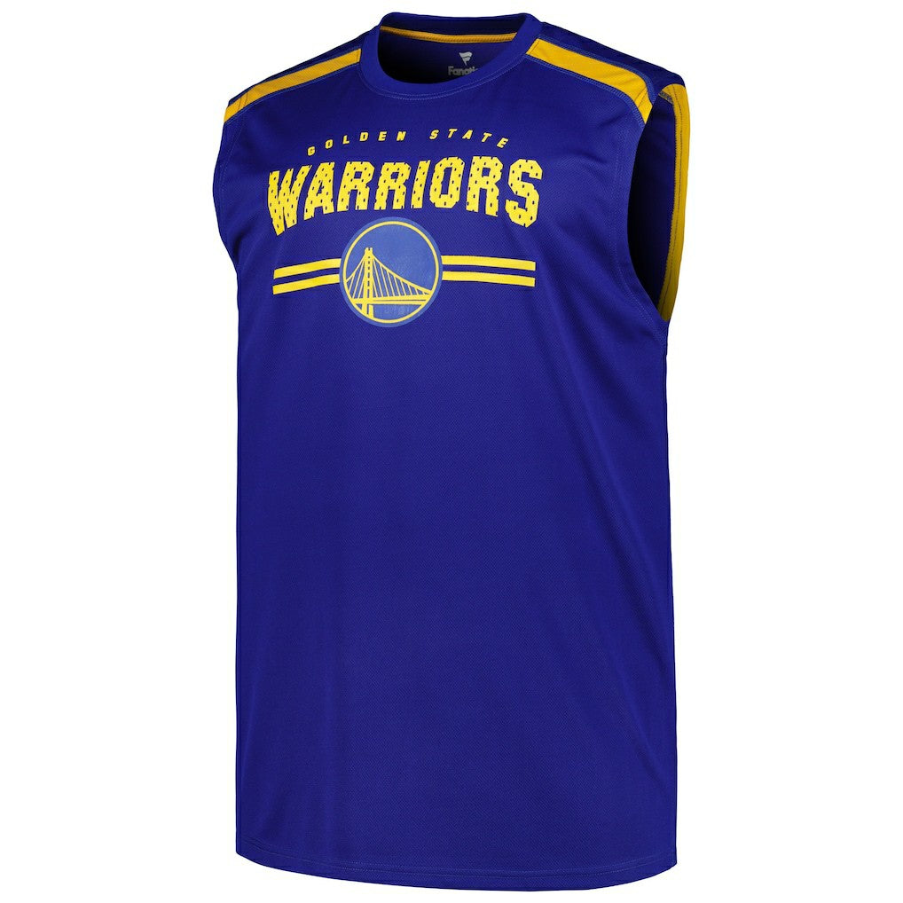 Golden State Warriors Big & Tall Birdseye Muscle Tank Top sale - Royal | Fanatics for sale