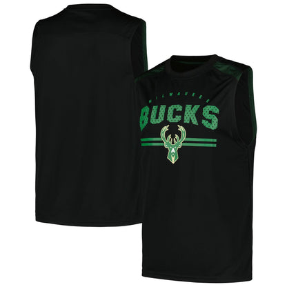 Milwaukee Bucks Birdseye Muscle Tank Top - Black | Fanatics sale