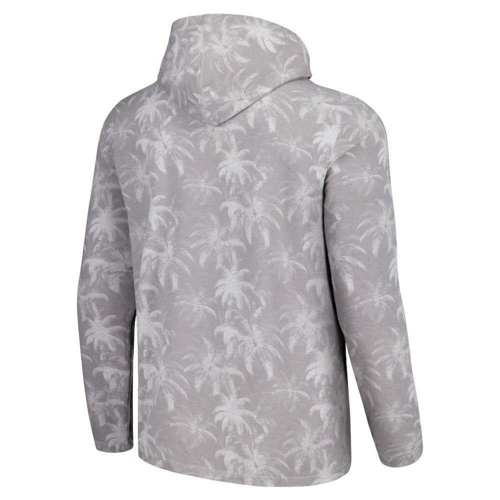 Seattle Mariners Tommy Bahama Palm Frenzy Hoodie Long Sleeve T-Shirt - Gray