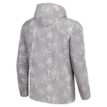 Seattle Mariners Tommy Bahama Palm Frenzy Hoodie Long Sleeve T-Shirt - Gray