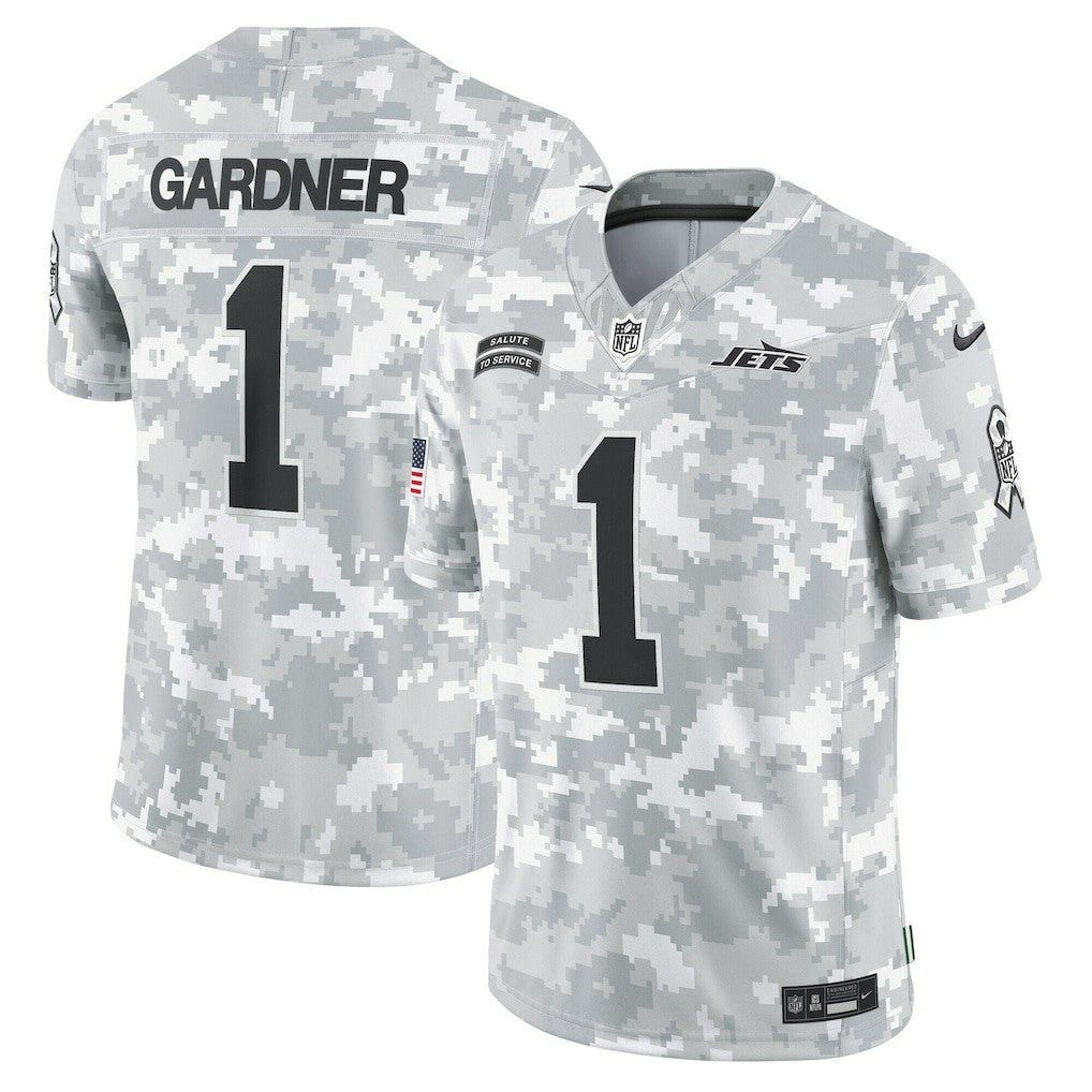 Sauce Gardner New York Jets 2024 Salute to Service Limited Jersey - Arctic Camo | Nike discount