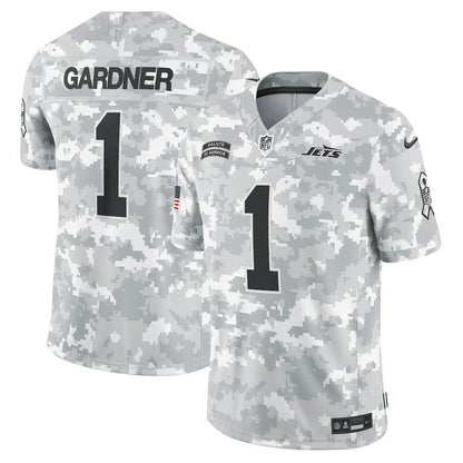 Sauce Gardner New York Jets 2024 Salute to Service Limited Jersey - Arctic Camo | Nike discount