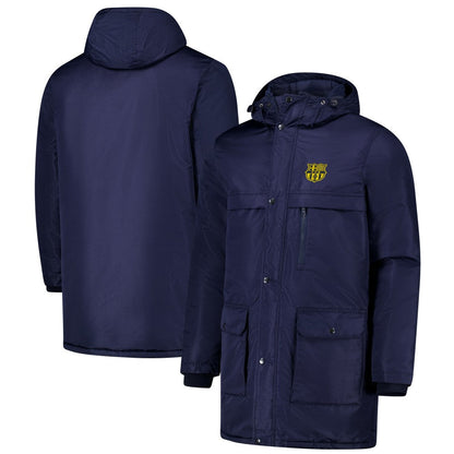 Barcelona Winter Field Park Full-Zip Hoodie Jacket - Navy cheap