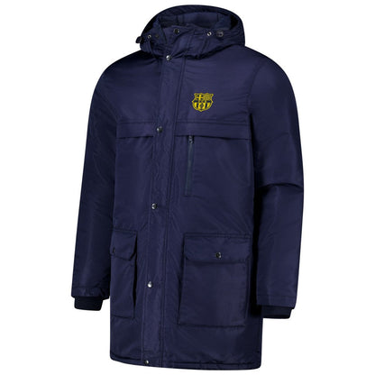 Barcelona Winter Field Park Full-Zip Hoodie Jacket - Navy cheap