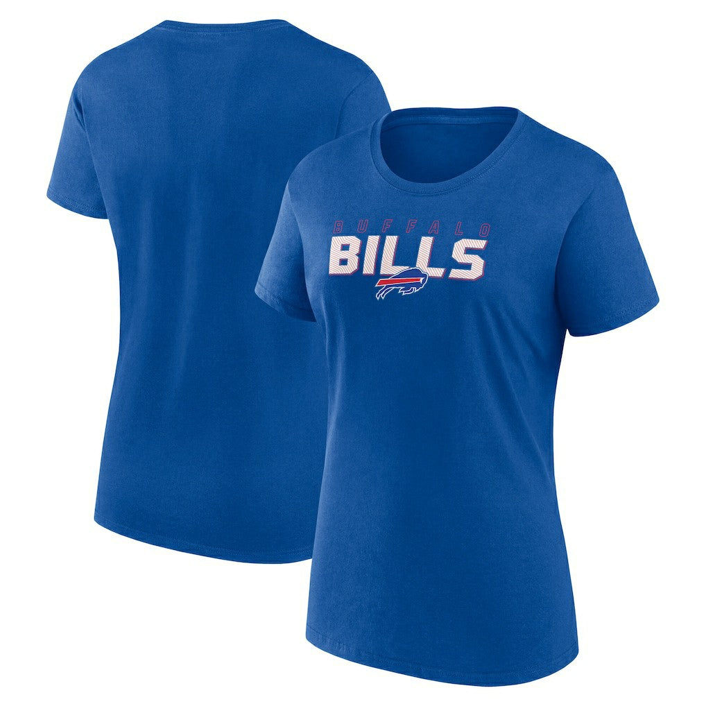 Buffalo Bills Logo Athletic Women's Lean T-Shirt - Royal on sale