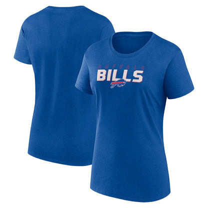 Buffalo Bills Logo Athletic Women's Lean T-Shirt - Royal on sale