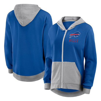 Buffalo Bills Logo Athletic Women's Hit It French Terry Full-Zip Hoodie - Royal sale