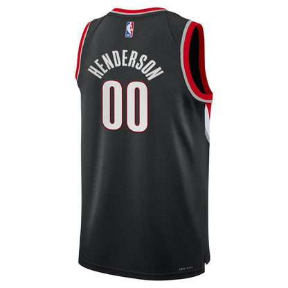 Scoot Henderson Portland Trail Blazers Youth Swingman Jersey - Icon Edition - Black | Nike on sale