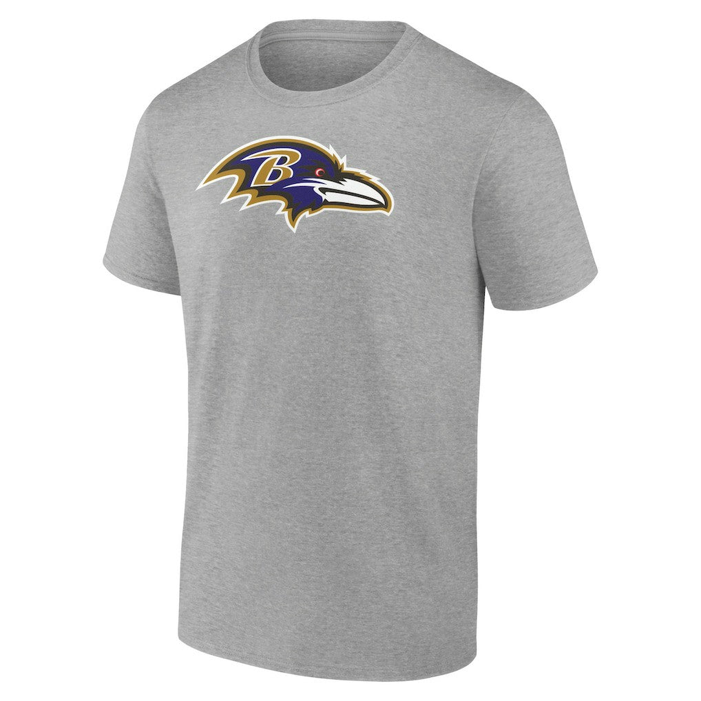 Lamar Jackson Baltimore Ravens Icon Player Name & Number T-Shirt - Gray for sale