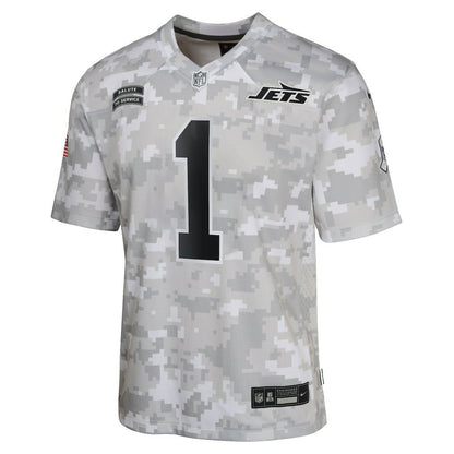 Sauce Gardner New York Jets Youth 2024 Salute to Service Game Jersey - Arctic Camo | Nike on sale
