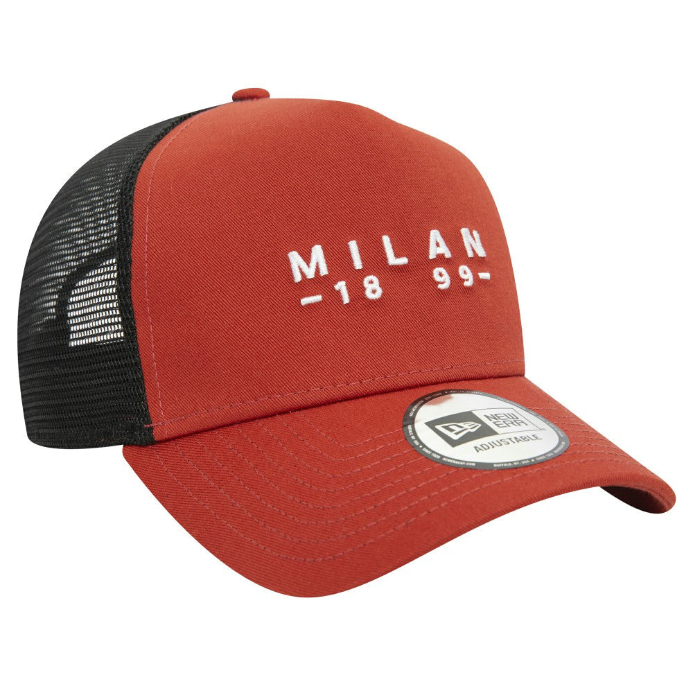 AC Milan New Era 9FORTY A-Frame Trucker Adjustable Hat - Brown | New Era on sale