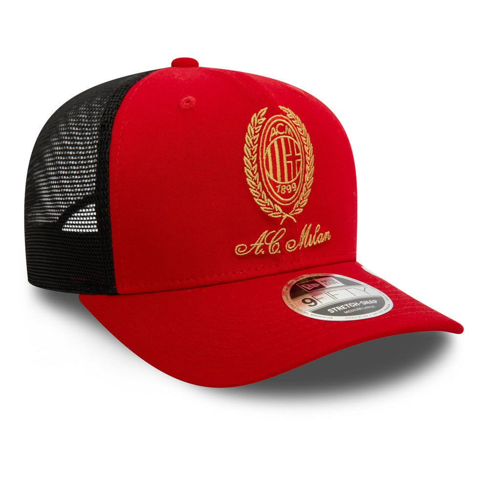 AC Milan New Era Heritage Gold Original Fit 9FIFTY Stretch-Snap Hat - Red | New Era sale