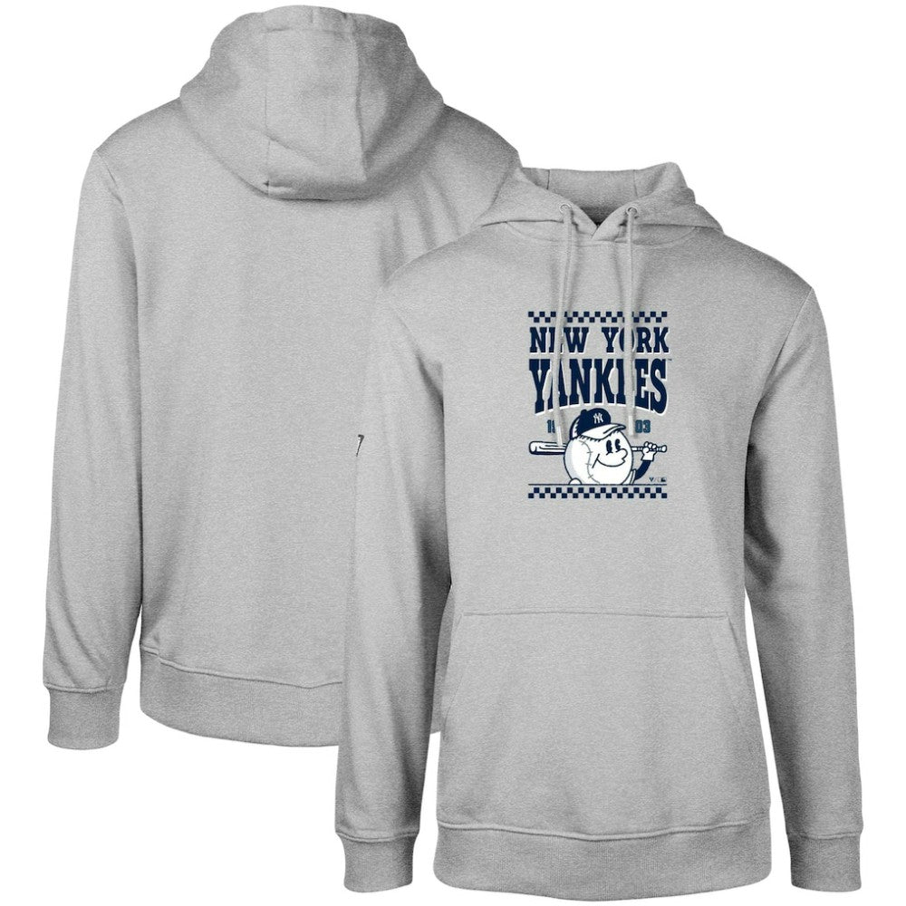 New York Yankees Levelwear  Podium Inaugural Pullover Hoodie - Gray