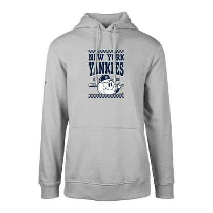 New York Yankees Levelwear  Podium Inaugural Pullover Hoodie - Gray