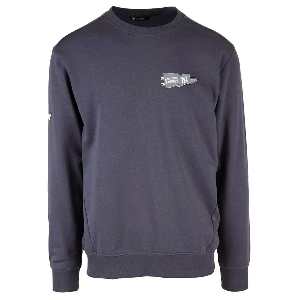 New York Yankees Levelwear  Zane Rafters Pullover Sweatshirt - Navy