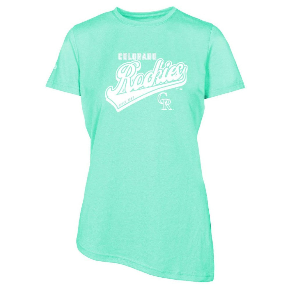 Colorado Rockies Levelwear Women's  Birch Sweep T-Shirt - Mint