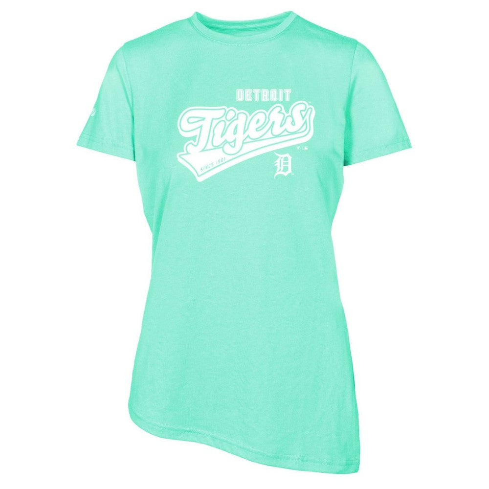 Detroit Tigers Levelwear Women's  Birch Sweep T-Shirt - Mint