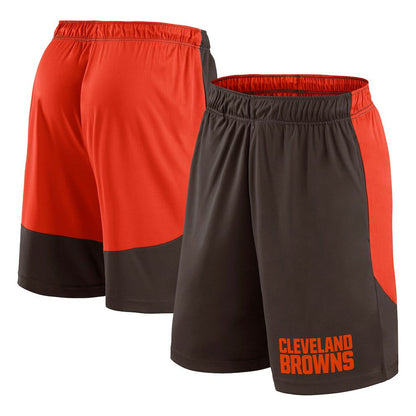 Cleveland Browns Launch Shorts - Brown/Red sale