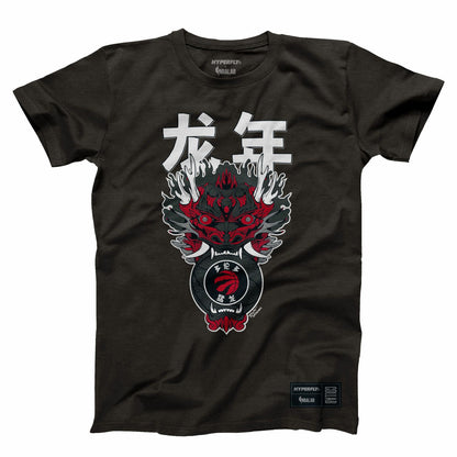 Toronto Raptors Hyperfly Unisex Year of the Dragon Lunar New Year Collection T-Shirt - Heather Black online
