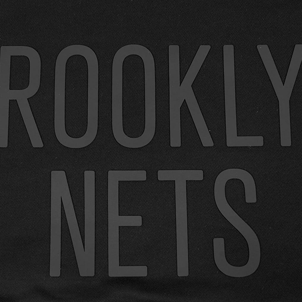 Brooklyn Nets Pro Standard Women's Jewels Cropped Pullover Hoodie - Black for sale