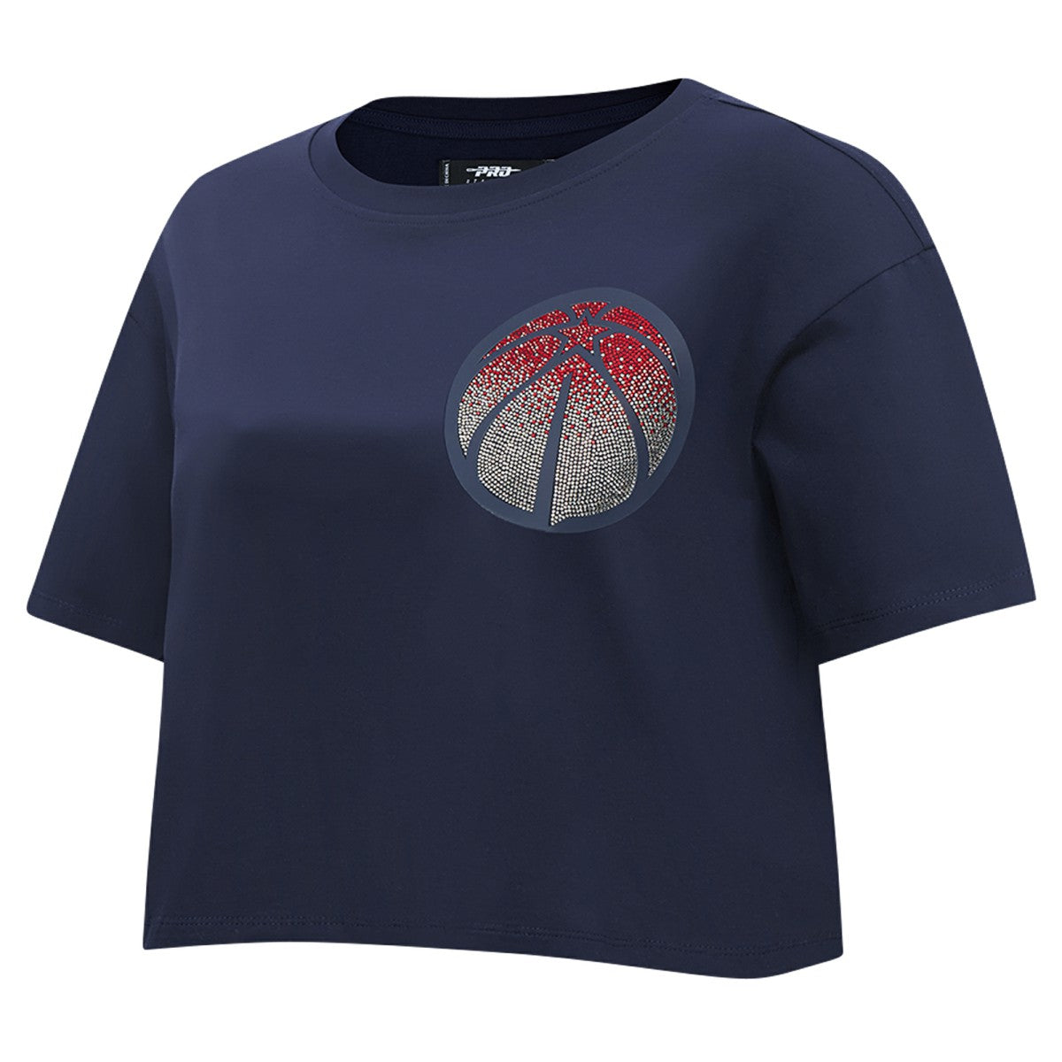 Washington Wizards Pro Standard Women's Jewels Boxy Cropped T-Shirt - Navy shop