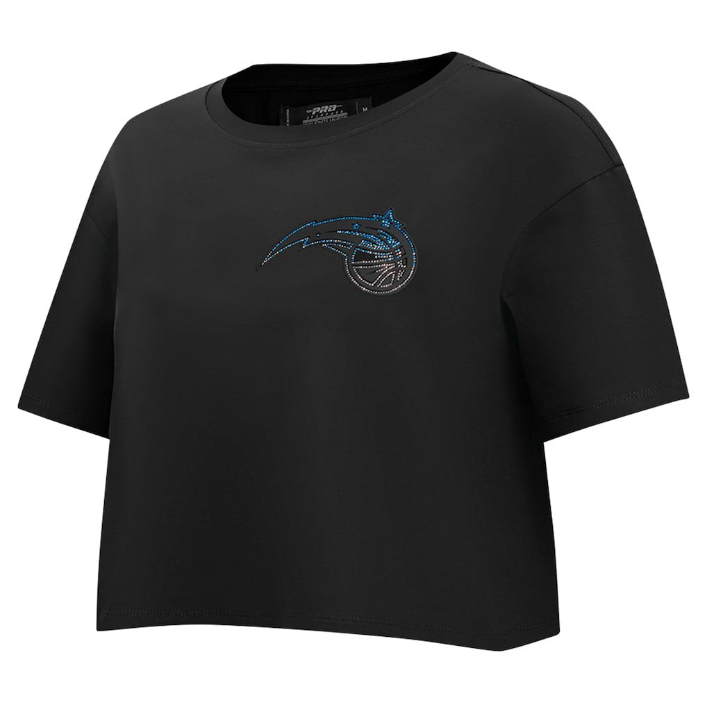 Orlando Magic Pro Standard Women's Jewels Boxy Cropped T-Shirt - Black for sale