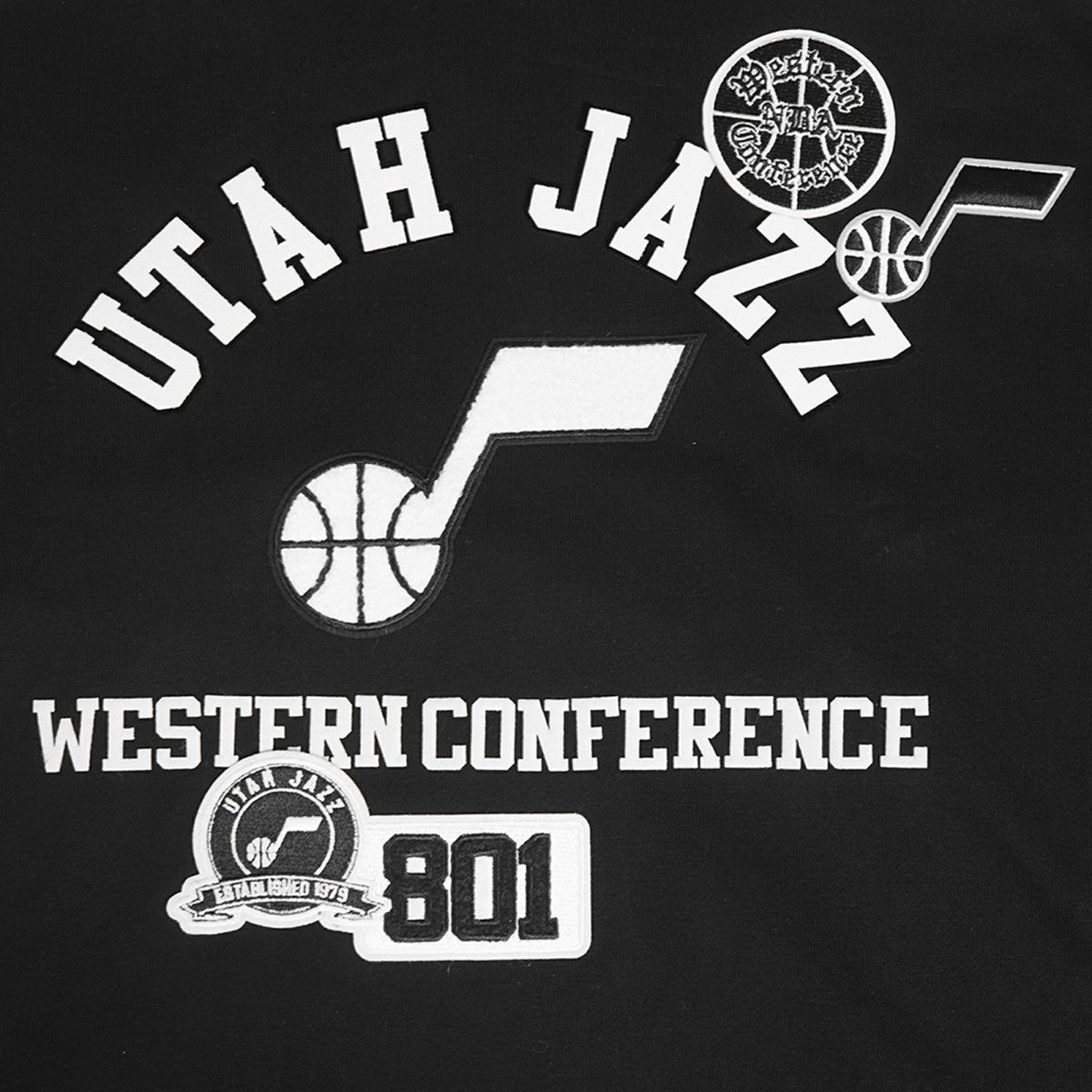 Utah Jazz Pro Standard Area Code Pullover Hoodie - Black shop