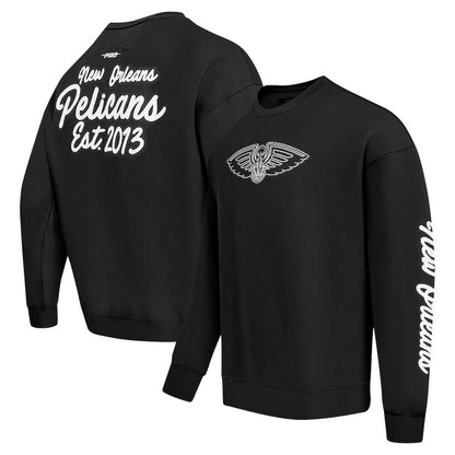 New Orleans Pelicans Pro Standard Paint the City Drop Shoulder Sweatshirt - Black online