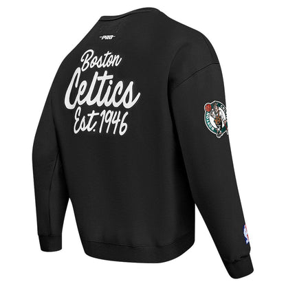 Boston Celtics Pro Standard Paint the City Drop Shoulder Sweatshirt - Black on sale